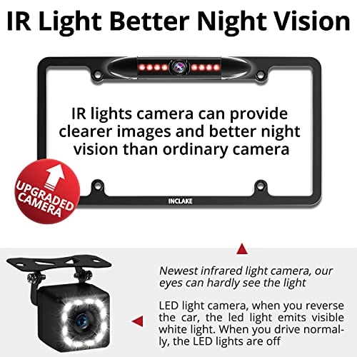 Car Backup Camera - 12 LED Night Vision