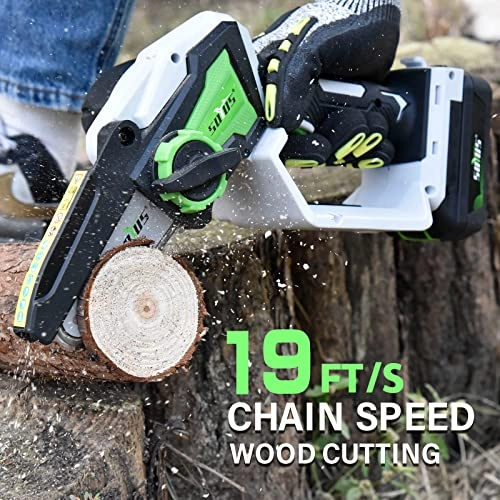 Mini Chainsaw Cordless - 5 Inch Battery Powered