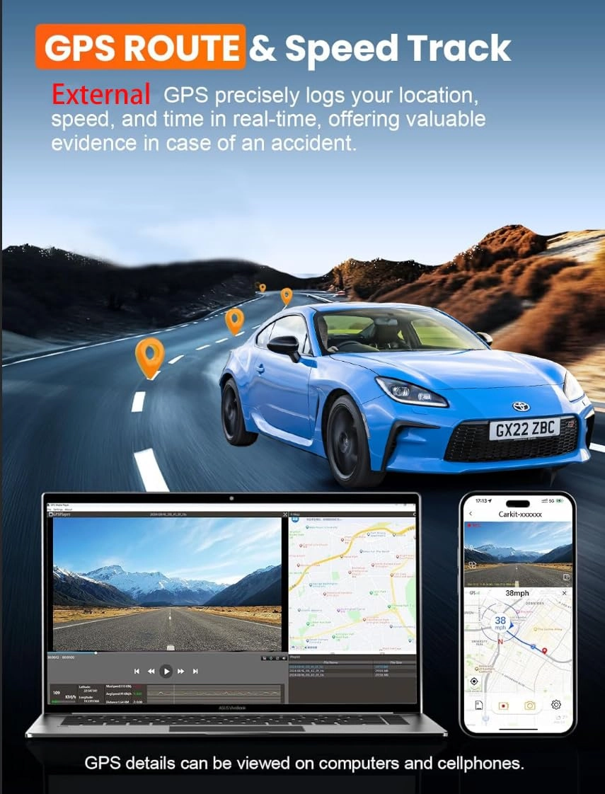Mirror Dual Dash Camera - 4K 2.5K