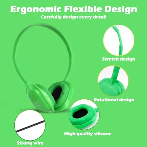 Classroom Kids Headphones Wired Headphone 20 Pack