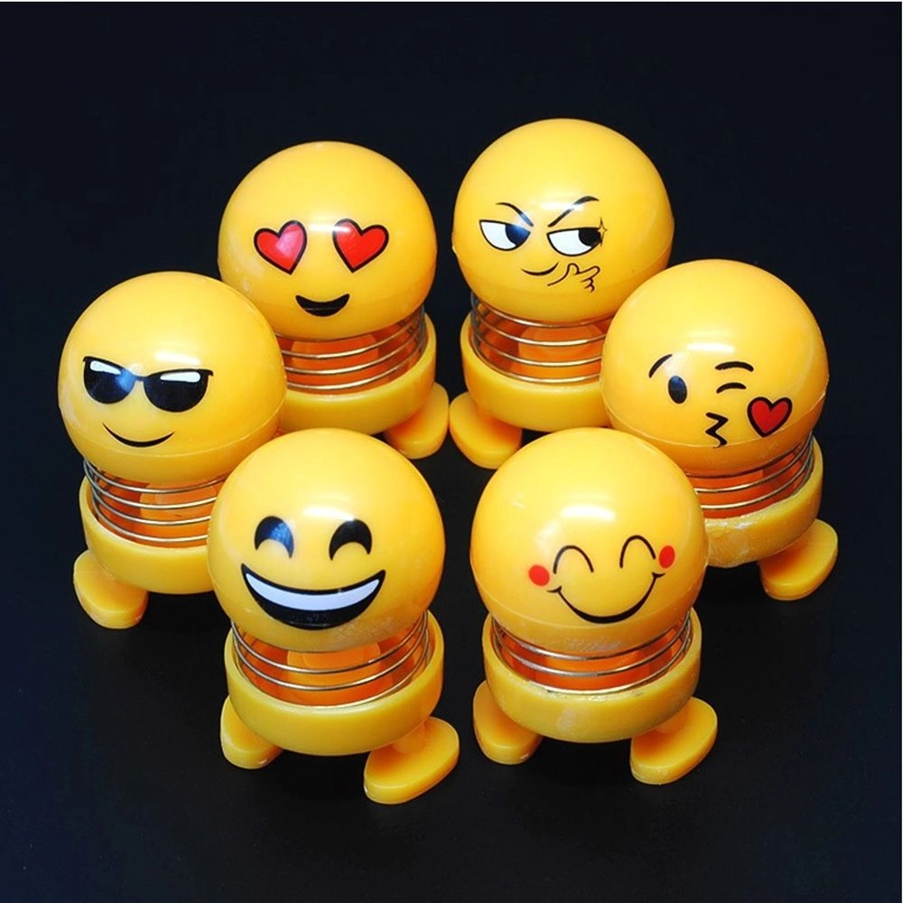 Smiling Face Spring Bouncing Toy - 3 years+