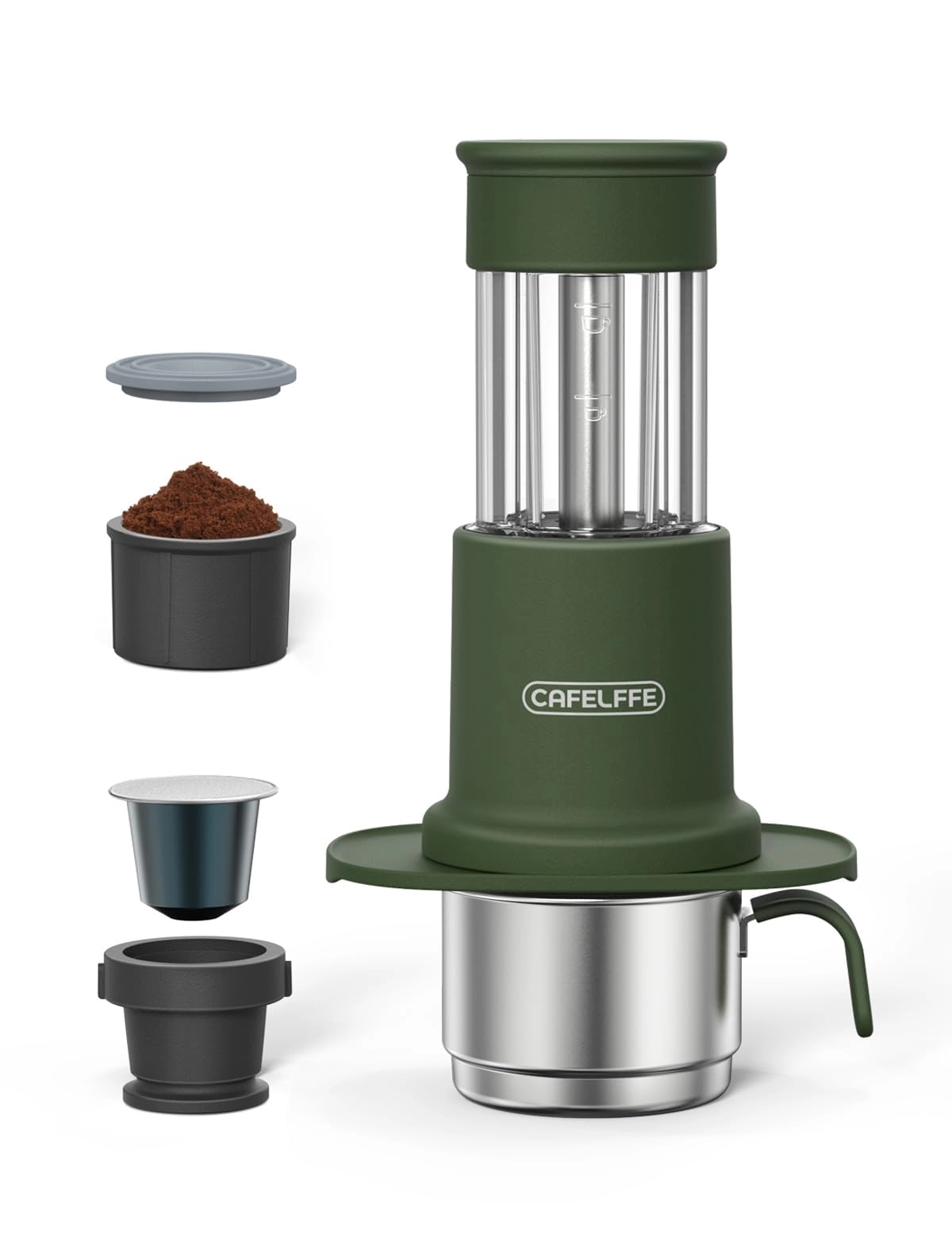 Cafelffe MK-501 - 120 Milliliters ground coffee & Nec* capsule and DG* capsule