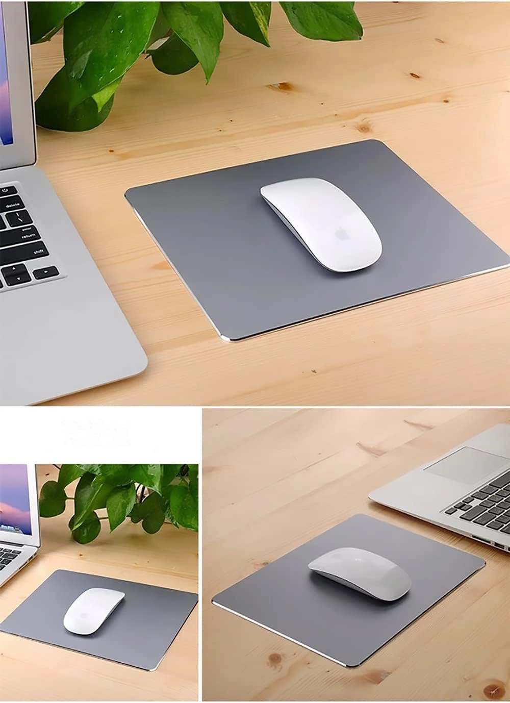 Aluminum Mouse Pad - Gray 8.7x7.1in