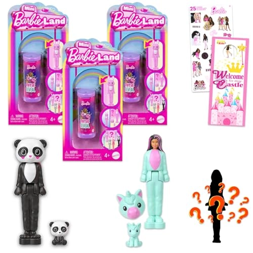 Mini Barbieland Blind Bag Mini Figure Set - Bundle 3 pcs