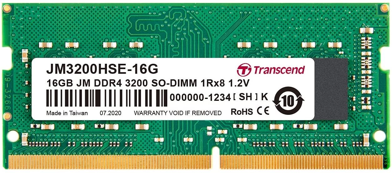 JetRam - 16GB 3200MHz SO-DIMM DDR4