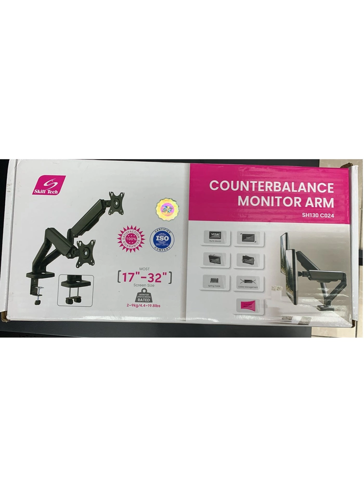 SH130-C024 - Dual Monitor Full Motion 2-9kg/4.4-19.8lbs