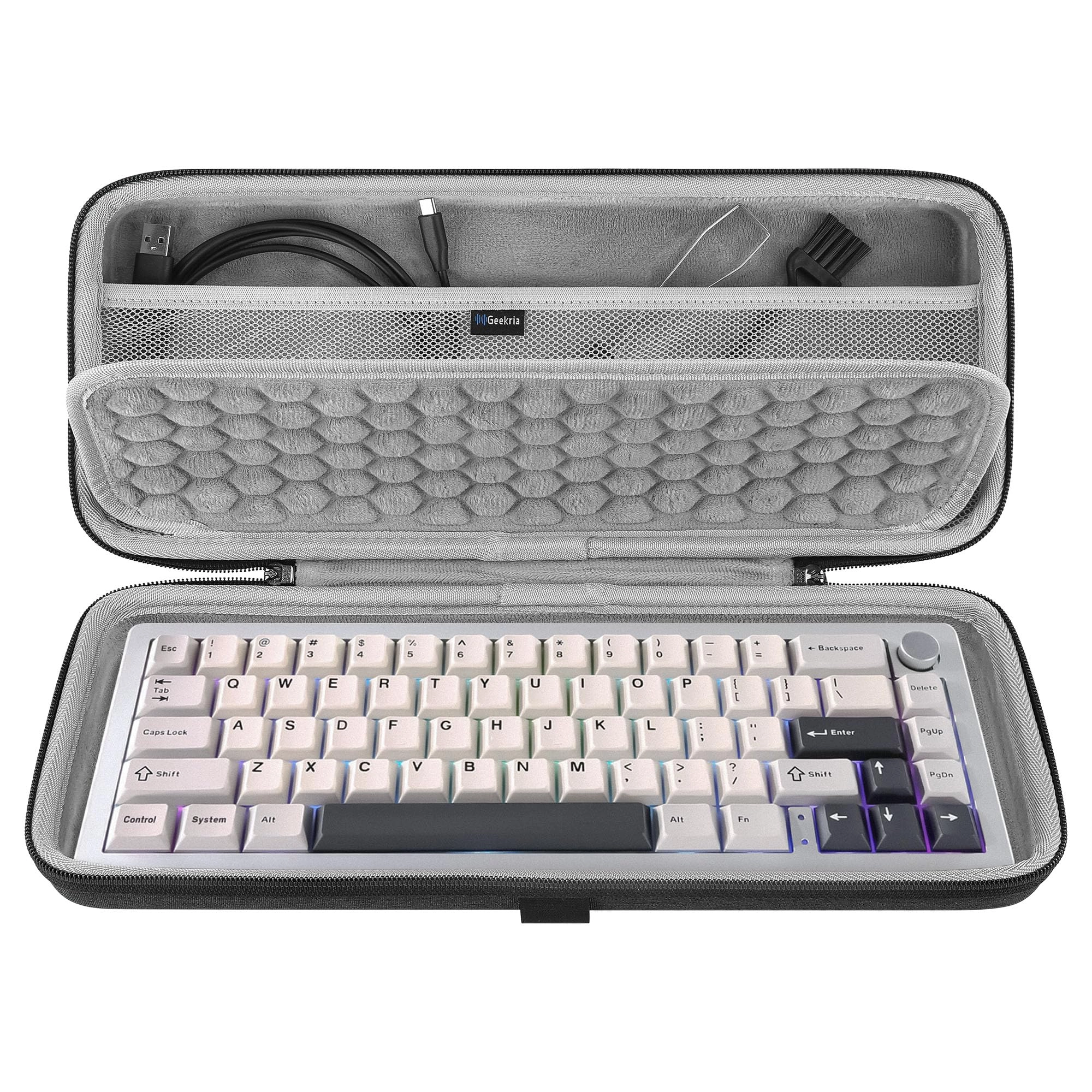 GEEKRIA 65% Compact Keyboard Case - Bluetooth