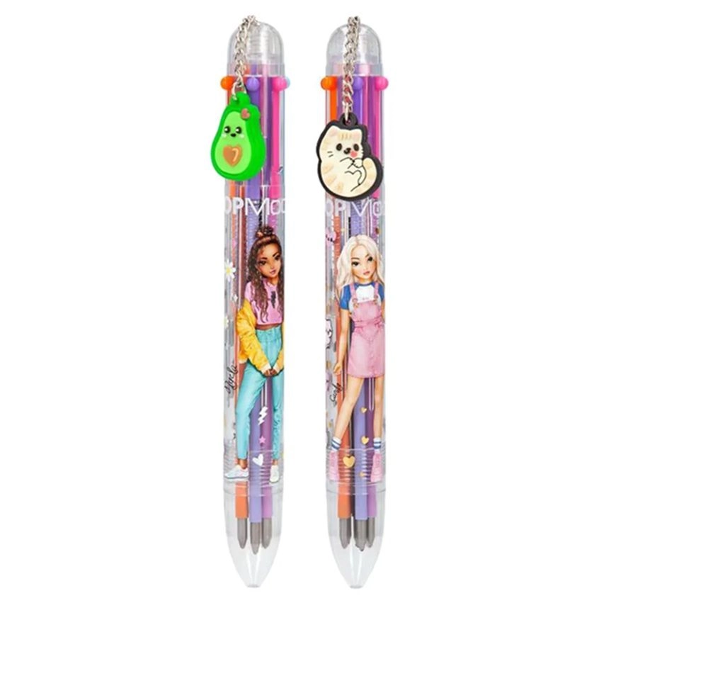 TopModel Gel pen - black red orange purple pink blue