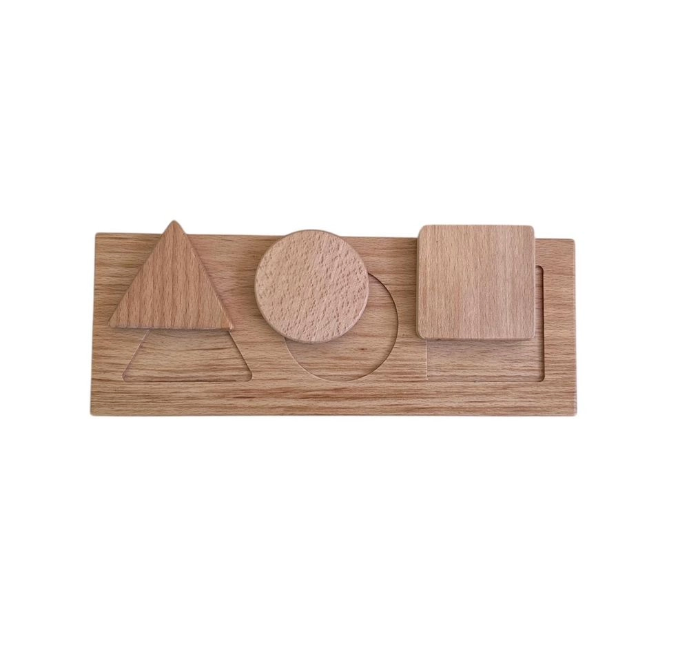 Wooden Shapes Strip - Suitable for 12 months and above 4 pieces