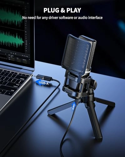 M02233 USB+3.5mm-Mini-Jack Microphone