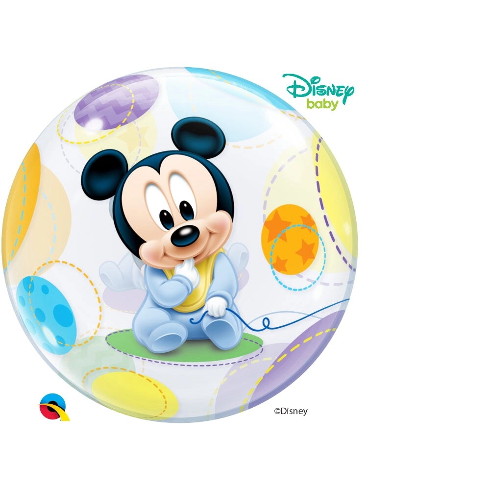 Baby Mickey Single Bubble Balloon