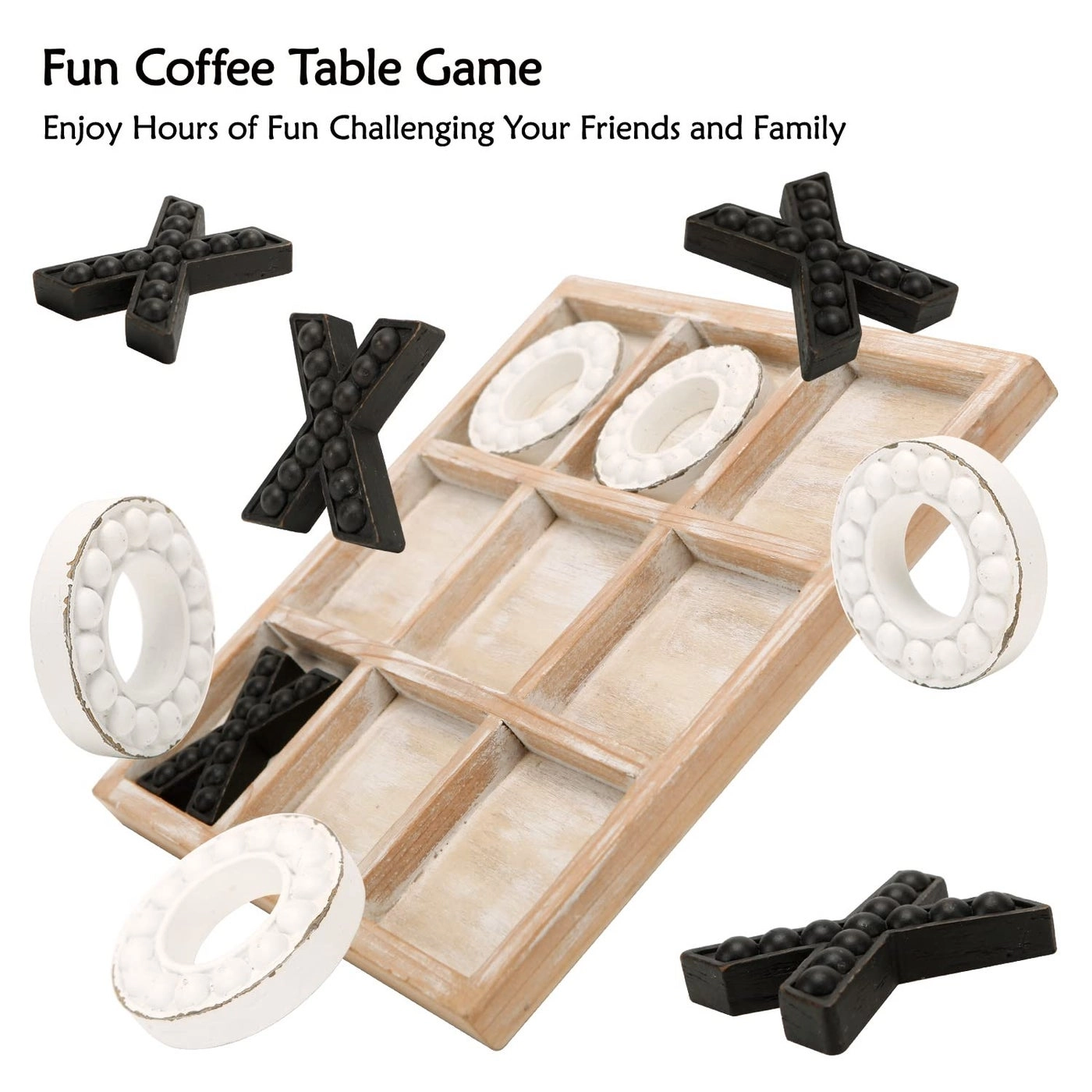 Tic Tac Toe - Cute Bear Decorative Wooden Travel