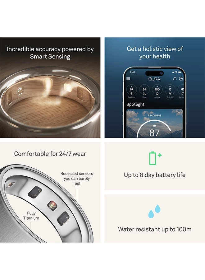 Ring 4 - Brushed Silver Size 13