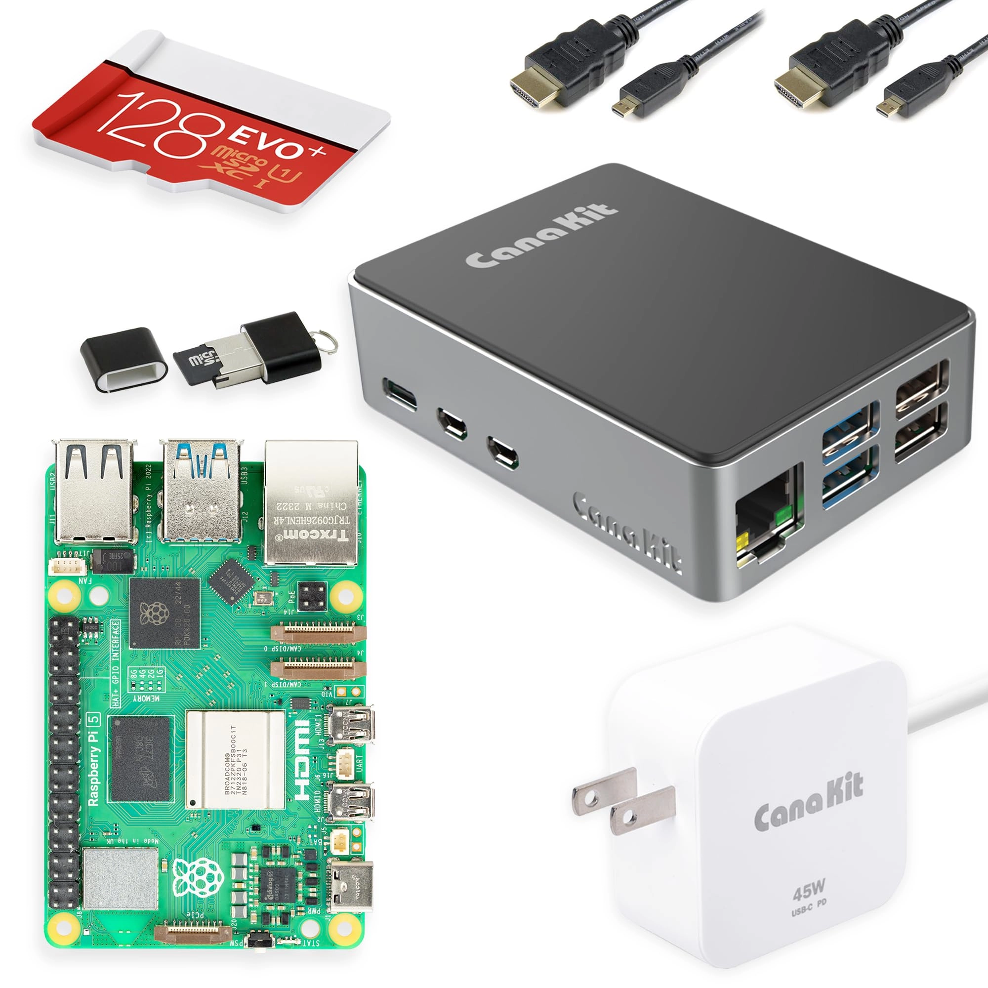CanaKit Raspberry Pi 5 - 128 GB 8 GB A10-7700K Kit