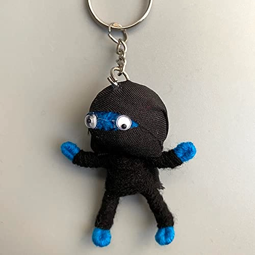 Ninja Voodoo String Doll Keychain