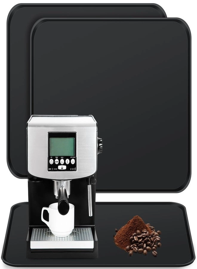 Drydiet Silicone Coffee Maker Mat - 2 Pcs 15 x 19.7 inches Raised Edges