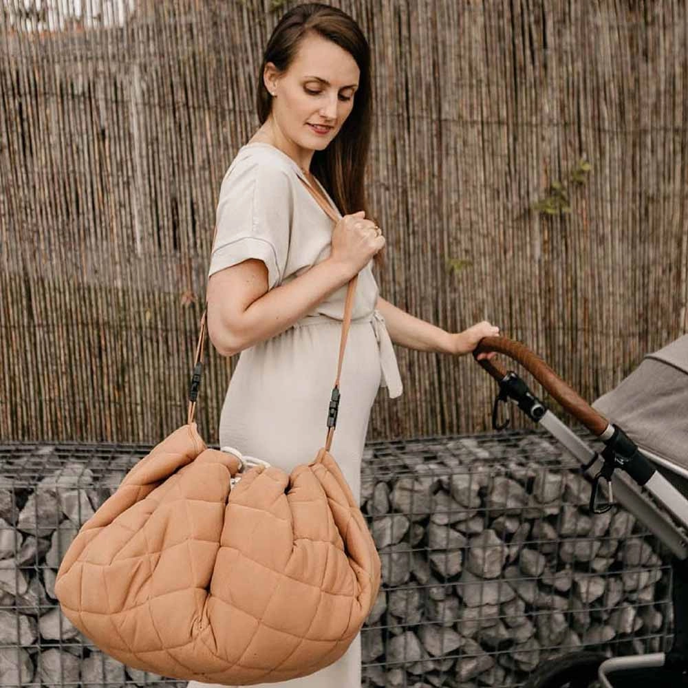 Playmat & Storage Bag - Organic Tawny Brown 6 months