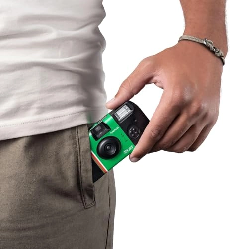 QuickSnap Flash 400 - 27 exposures ISO 400 + 36 Slot Photo Album - Purple Heart Fabric