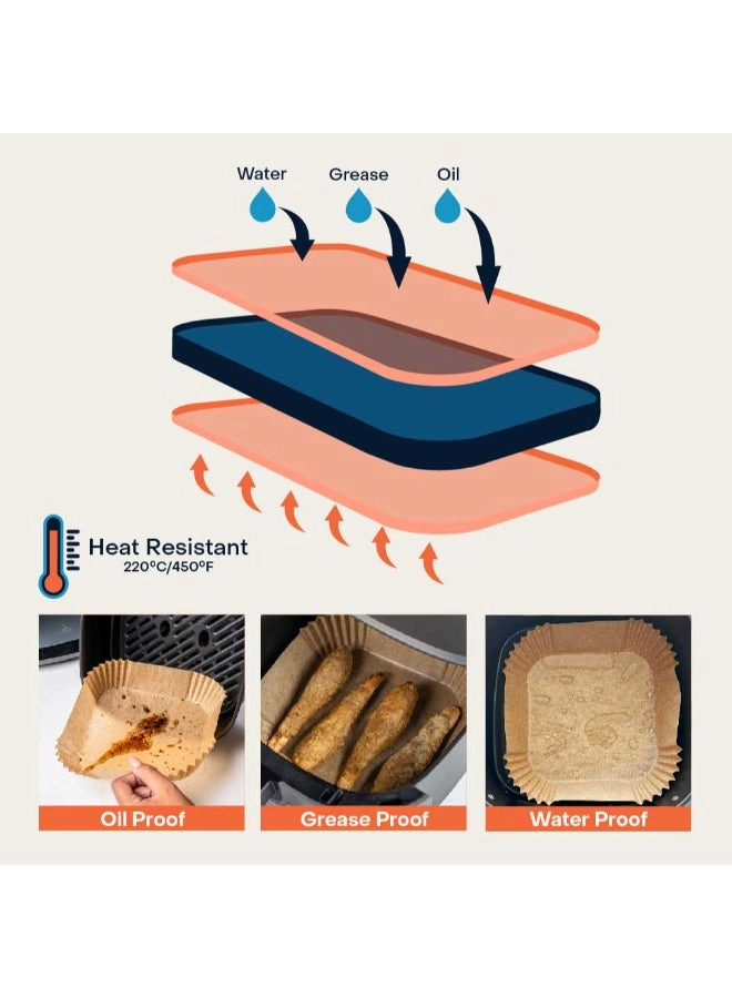 Air Fryer Liners - Wood 150pcs