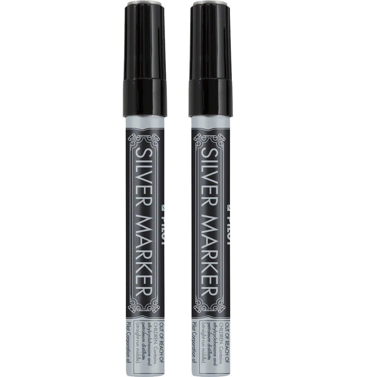 Pilot Silver Markers - silver medium point Pack