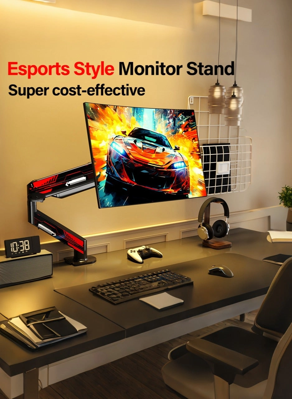 Gas Spring Monitor Arm - 32 in VESA 75x75/100x100mm