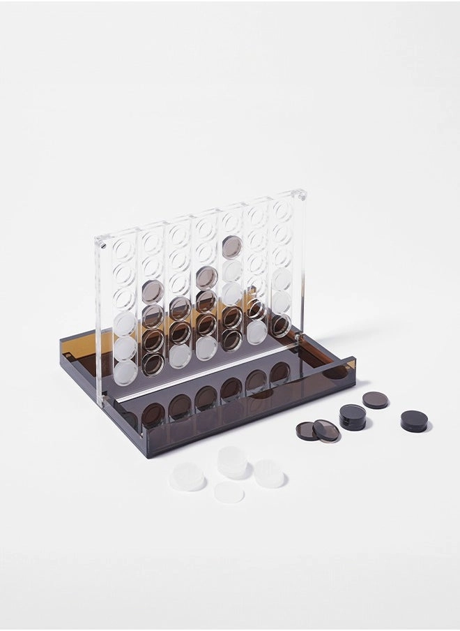 Sunnylife Lucite 4-in-a-Row - Whiskey Noir Connect Four