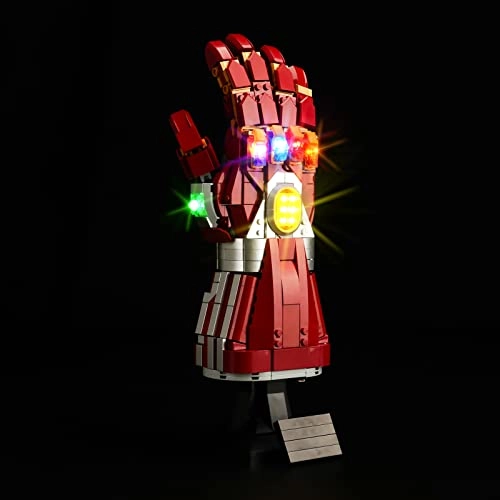 LED Light Kit - Plastic Marvel 1 for LEGO Iron Man Nano Gauntlet 76223