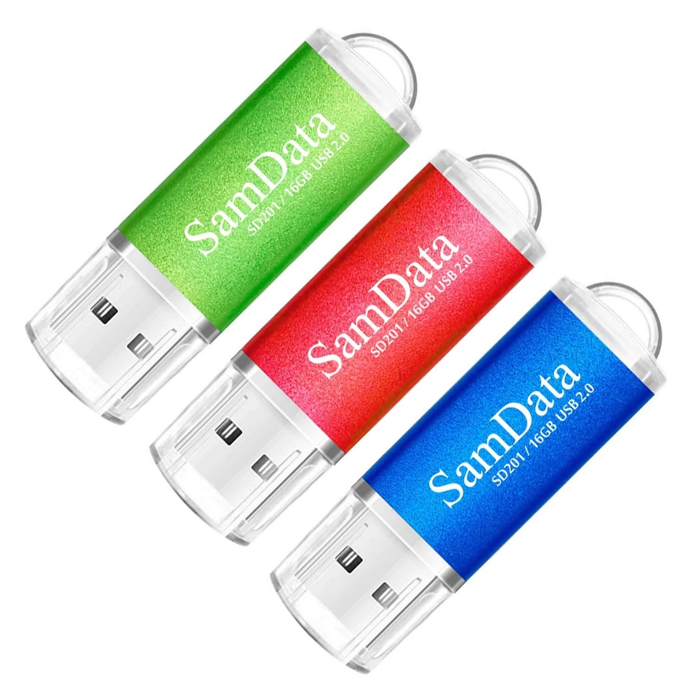 SamData USB 2.0 Flash Drive - 16GB Pack