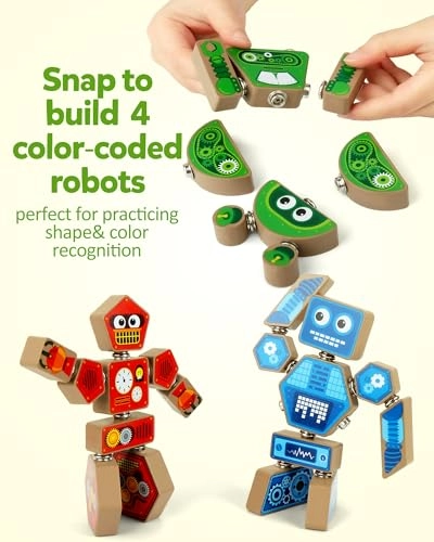 Coogam Take-Apart Robot Blocks - 3 years+ 5 pieces