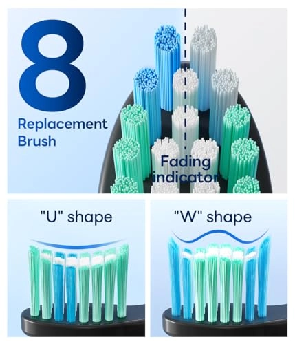 Y02 - 8 Brush Heads 60 Days 5 Modes