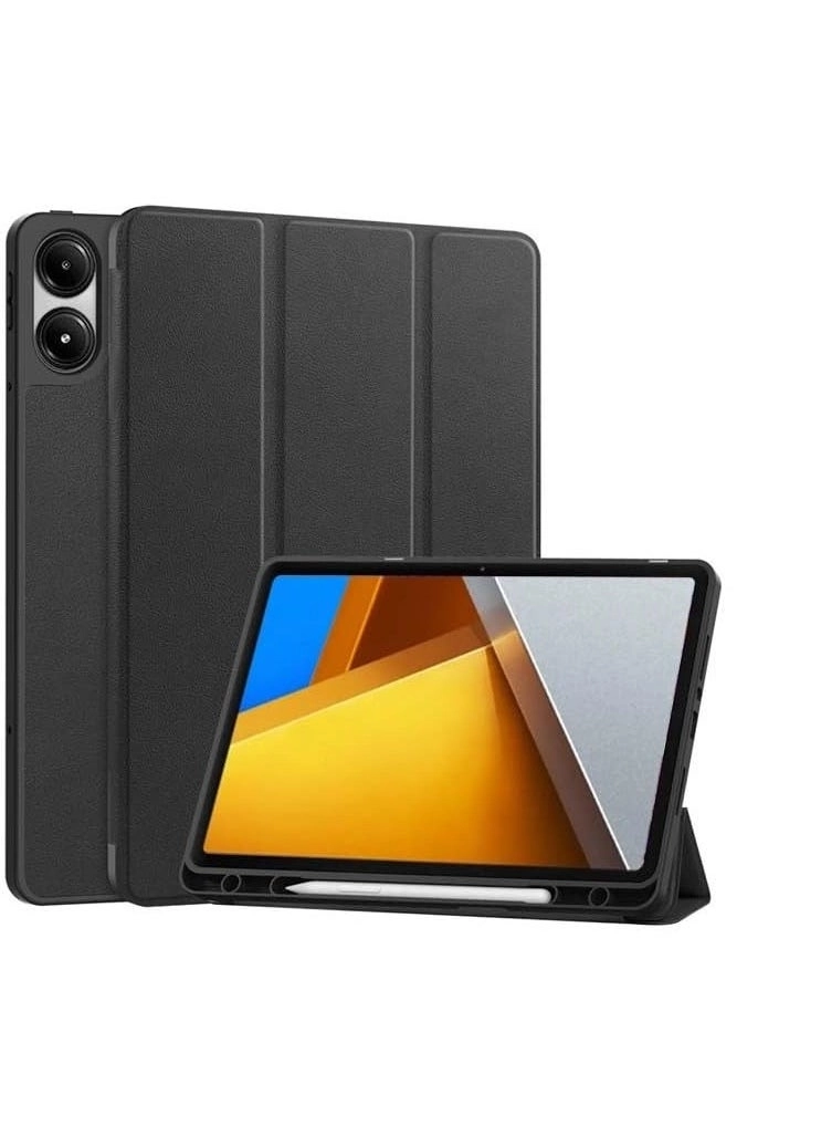 erorex Tri-fold Stand Case with Auto Wake/Sleep for Poco Pad 12.1-inch (2024)