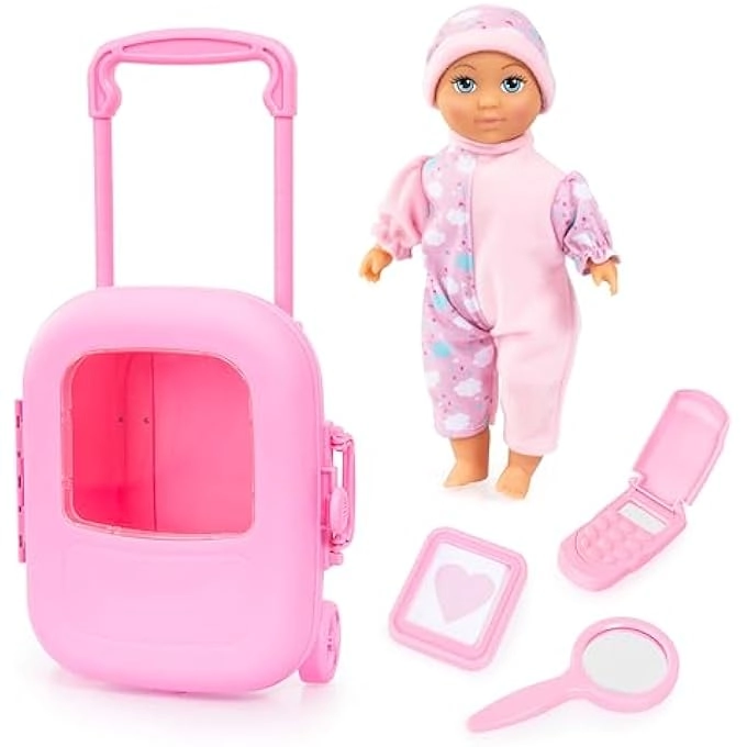 GIRL WITH TROLLEY - 28CM