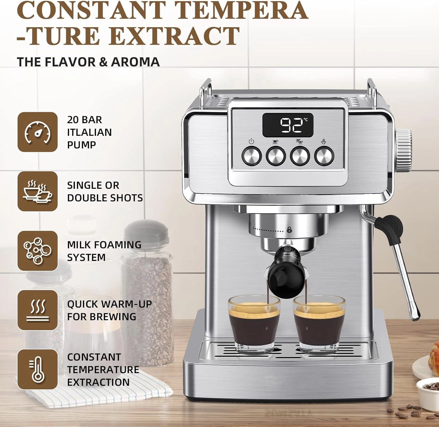 58mm Portafilter - Milk Frother
