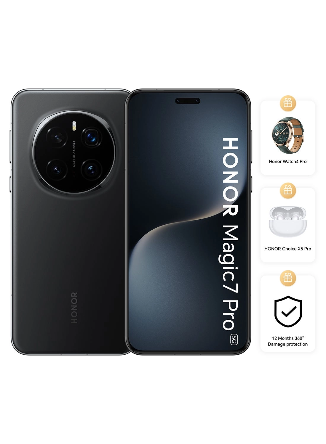 Magic7 Pro - 12GB 512GB + Watch 4 + Choice X5 Pro + VIP 12 Months Screen Protection