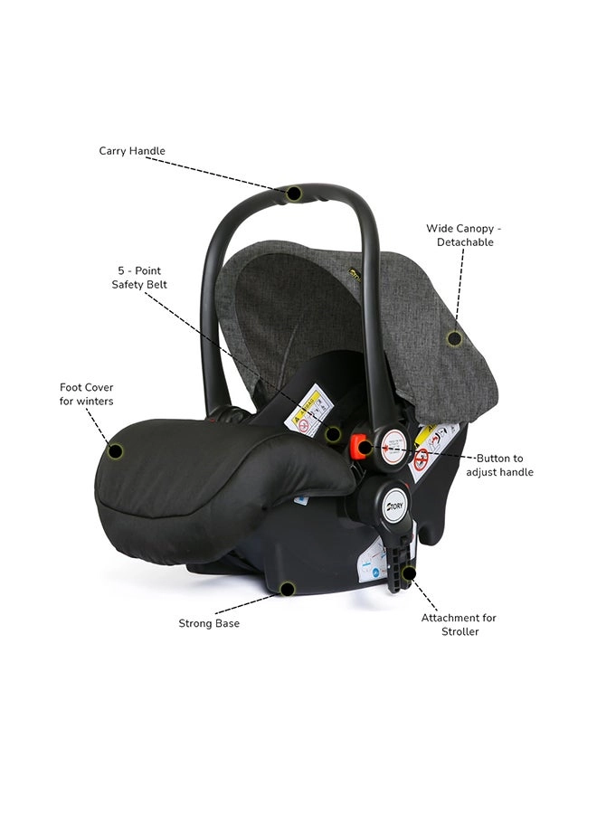 Infant Car Seat - Dark Grey 0 - 12 Months