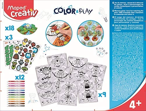 Creativ Color Play - 51 pieces 12 Jungle Washable Fine Tip Markers