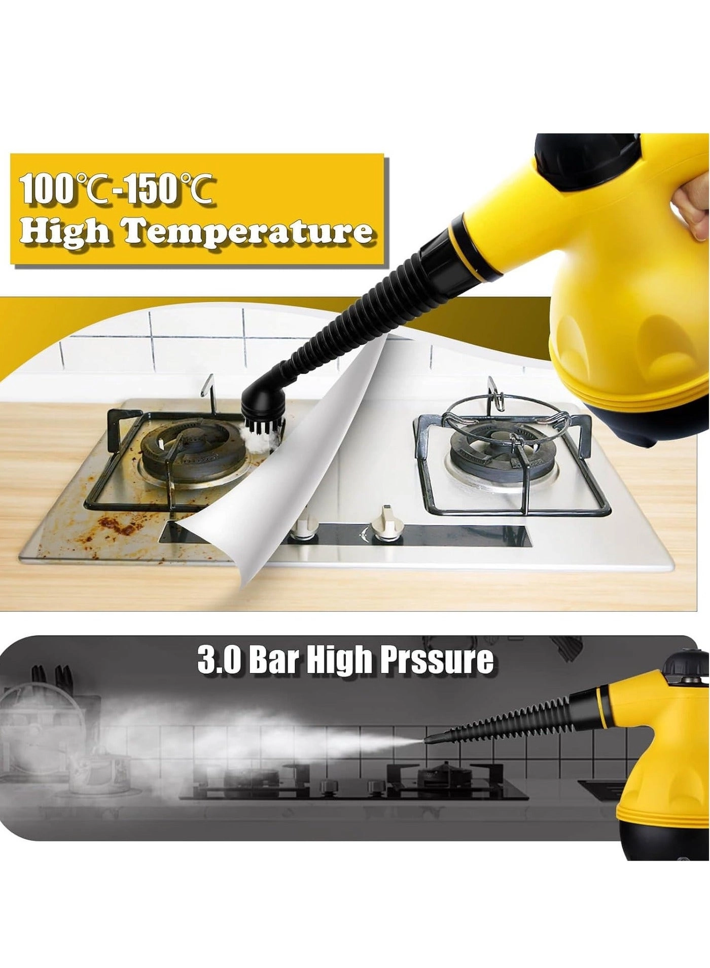 High Pressure Steam Cleaner - Compact Portable