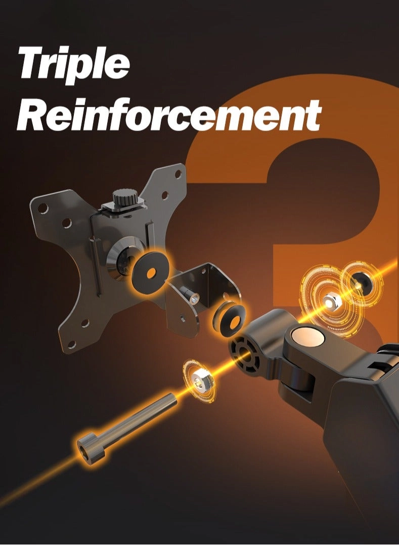 Gas Spring Monitor Arm - 32 in VESA 75x75/100x100mm