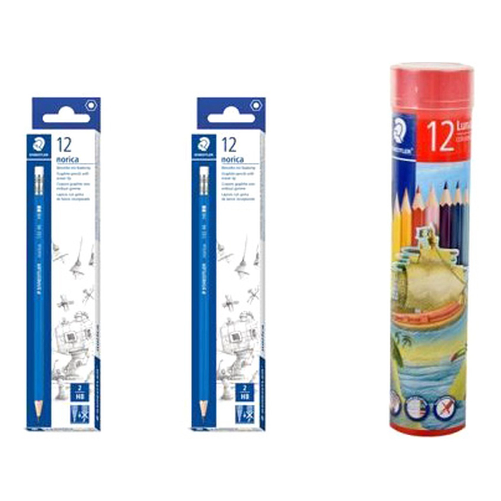 Staedtler Norica + Luna Coloured Pencils 136 - 12 PCS