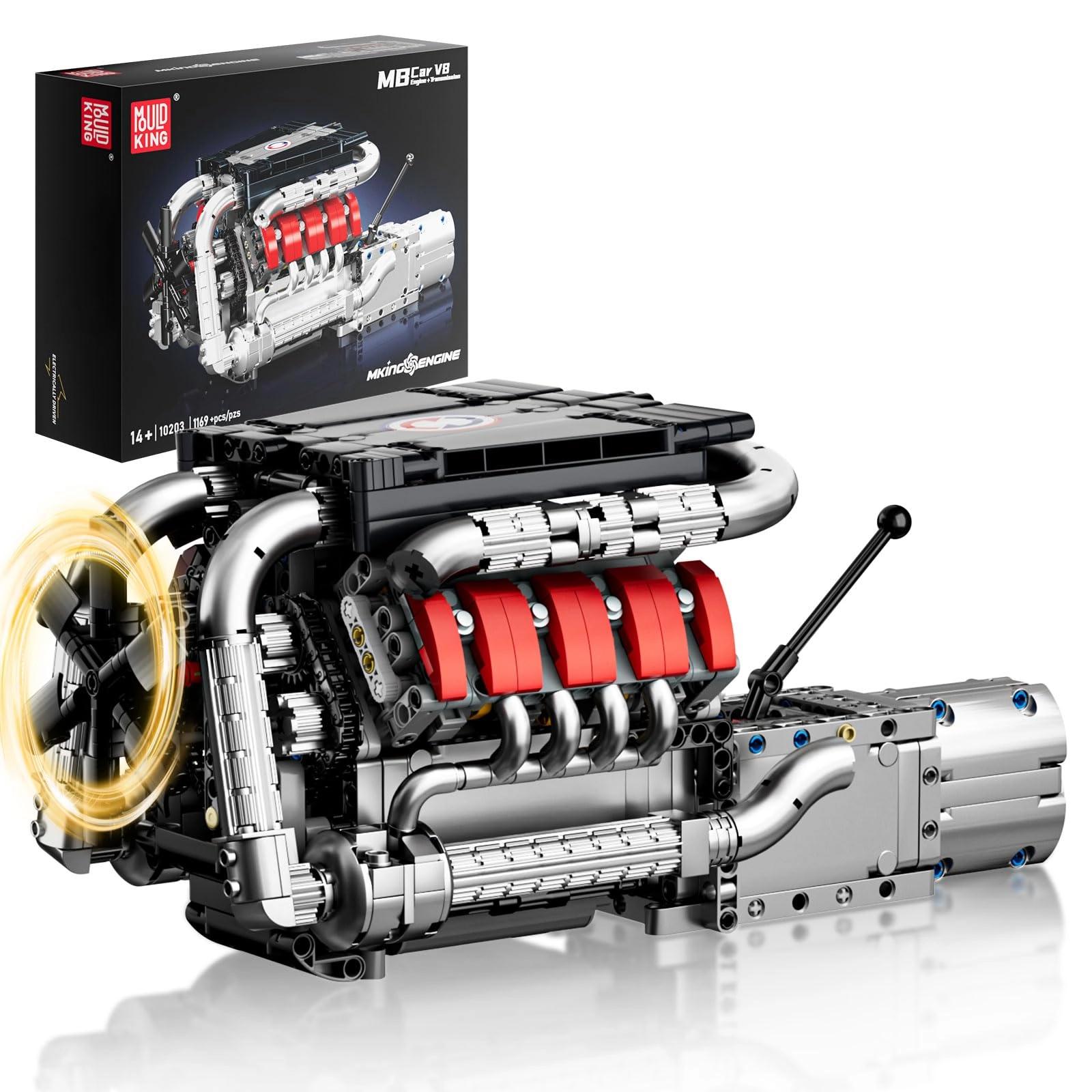 Guangdong Yuxing Technology Industrial Co., Ltd 10203 Technik V8 Engine - v8 engine kit 1169 pcs