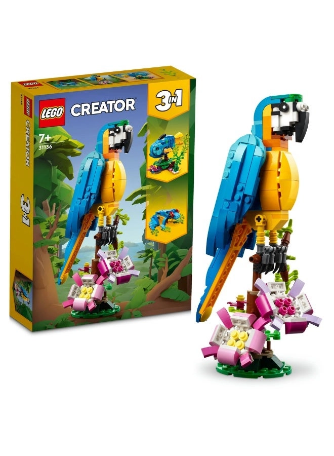 LEGO Creator 3 in 1 Exotic Parrot (31136) - Animal Figures Multi-color