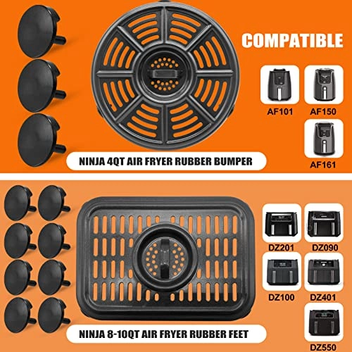 Air Fryer Rubber Bumpers - Rubber 8 PCS