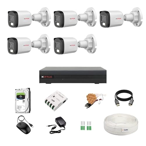 2.4MP DVR - 8CH + 2.4MP Dome Camera + 2.4MP Bullet Camera + Hard Disk - 2TB + SMPS + CCTV Coaxial Cable