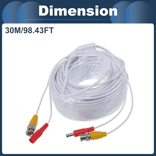 Reverse Rear View Parking Camera Video Cable - BNC+DC