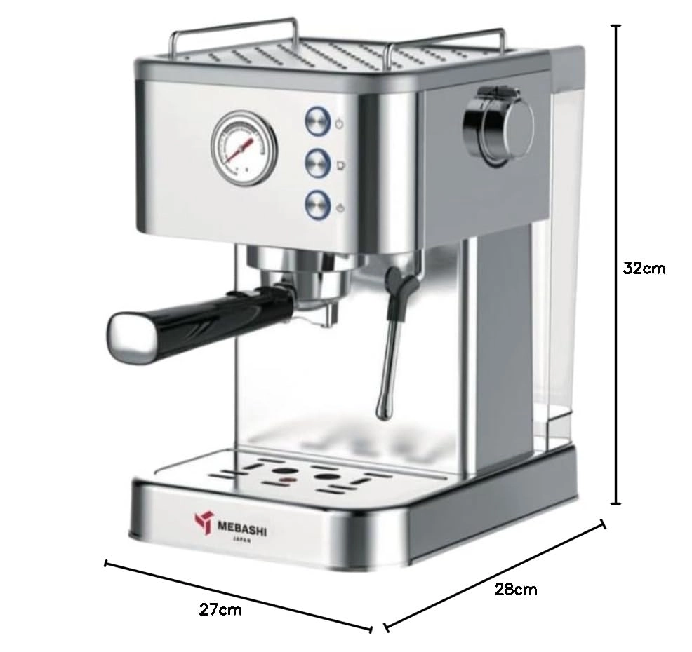 Espresso Coffee Machine 20 Bar ULKA Pump & Milk ME-ECM2048