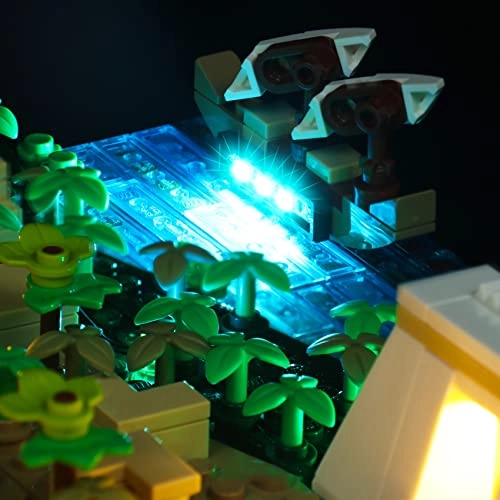 LED Lighting Kit - Compatible with Lego 21058 Lights Only