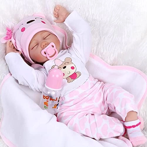 Reborn Baby Doll - 22 Inches / 55 cm Silicone Ages 3+