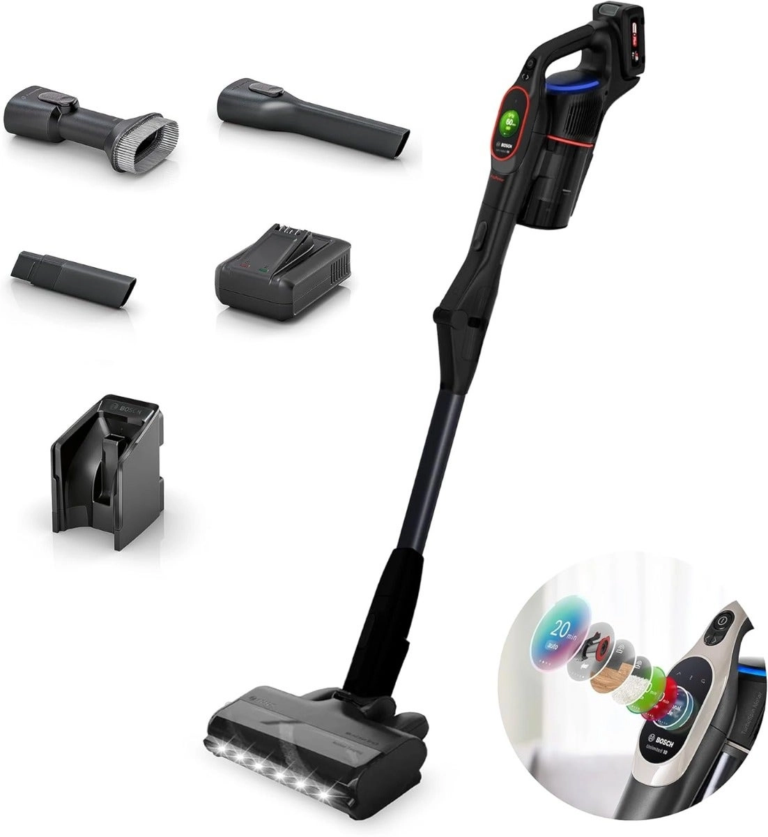 Bosch Unlimited 10 ProPower - Bagless 100min