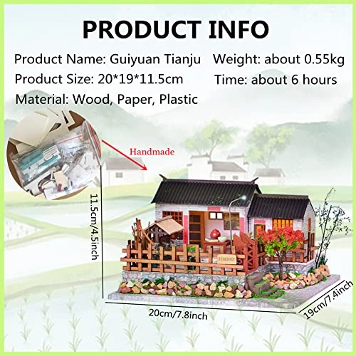 Miniature Wooden Dollhouse Furniture Kit - Creative Room 1:24