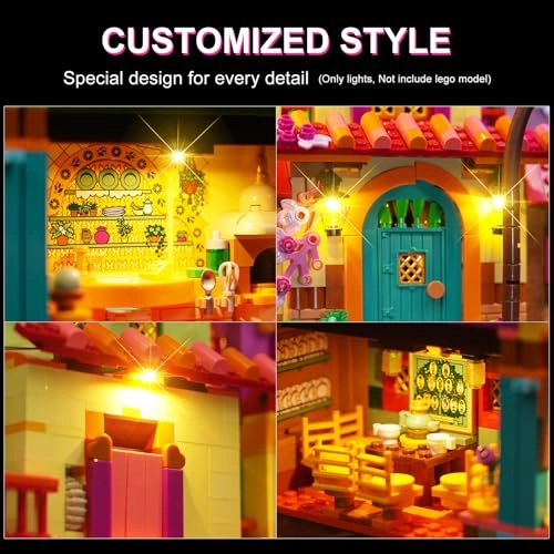 LED Light Kit for LEGO The Magical Madrigal House 43245